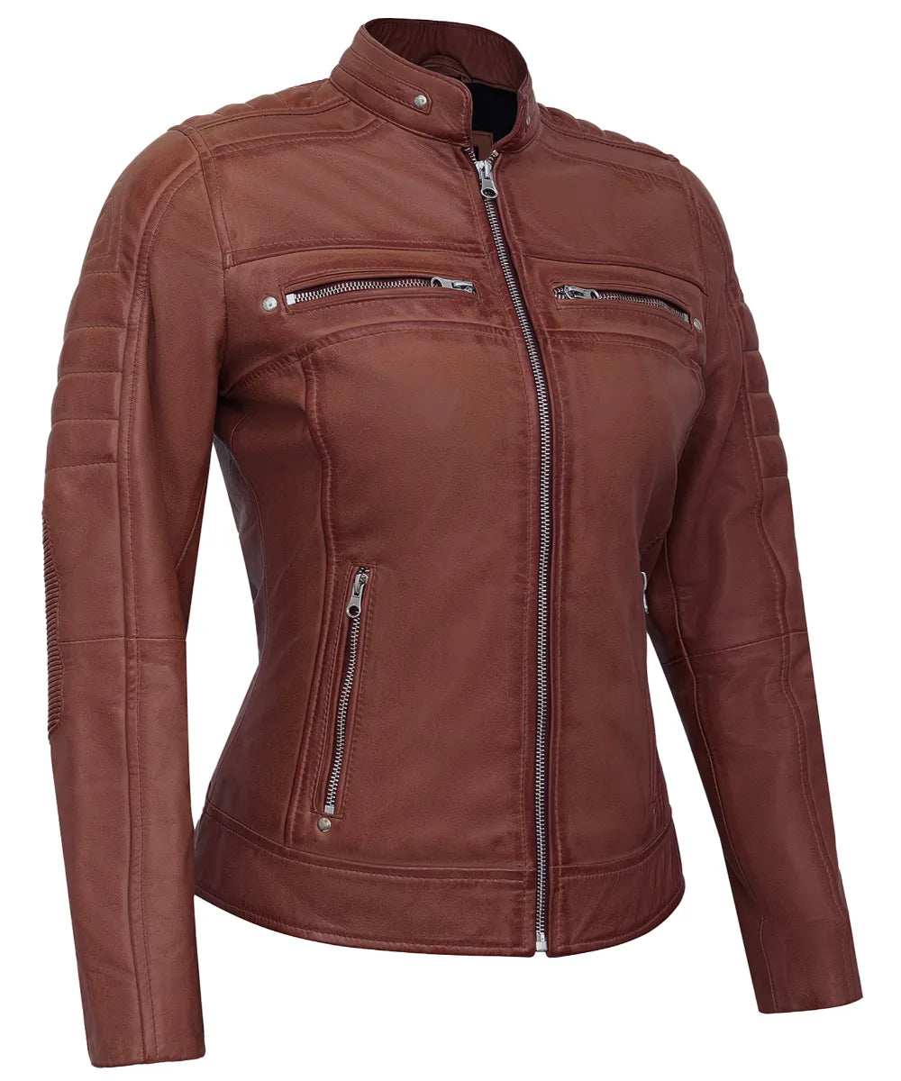 brown-cafe-racer-jackets-for-women